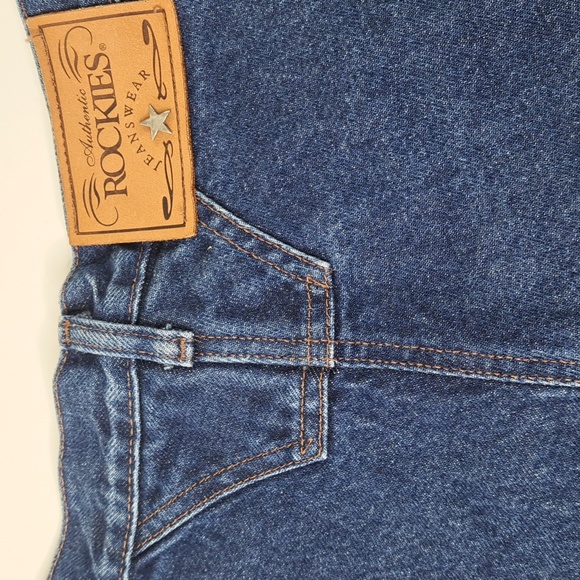 Rockies Vintage High-Rise Western Blue Jeans Waist 26 Inseam 36 - Picture 12 of 17